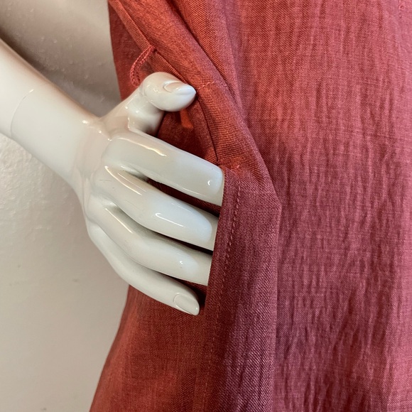 Max Studio Rust  Button-Front Maxi Dress - Picture 6 of 6